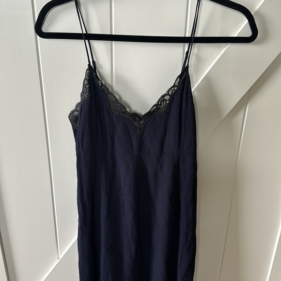 Wilfred Navy with Black Lace Slip Dress - Picture 5 of 11